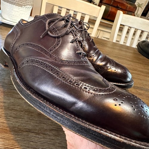 Alden Burgunderrot Budapester Bal 8 974 Shell Cardovan Leder elegante Schuhe 11 C/E - Bild 15 von 19