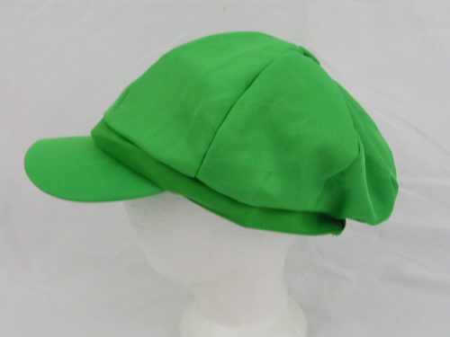 Luigi Cappello Cappello Cosplay Costume Super Mario Bambini Uomo Verde Ricamo Logo - Foto 2 di 6