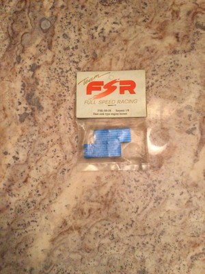 Vintage Team FSR Serpant 1/8 Blue Aluminum Nitro Engine Mount Heat Sink RC Car