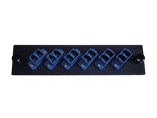 Fiber Optic Adapter Patch Panel, 6 LC Duplex Connector 12 Ports