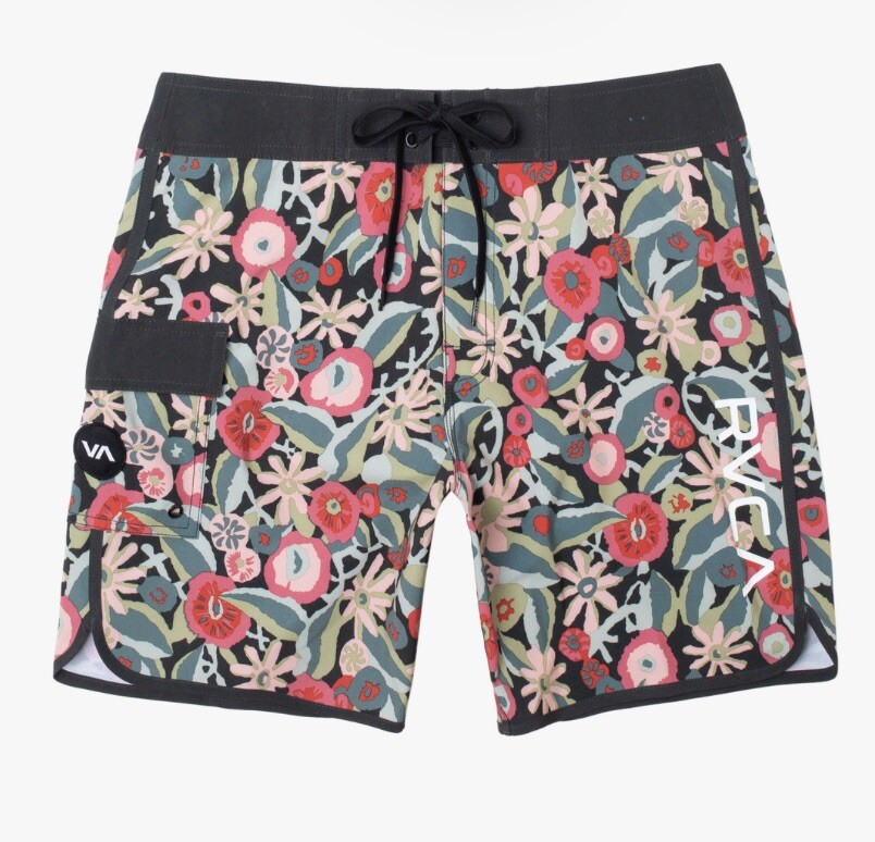 Men's RVCA Eastern Elastic 4-Way Stretch Size 36  Swim Trunks Board Shorts