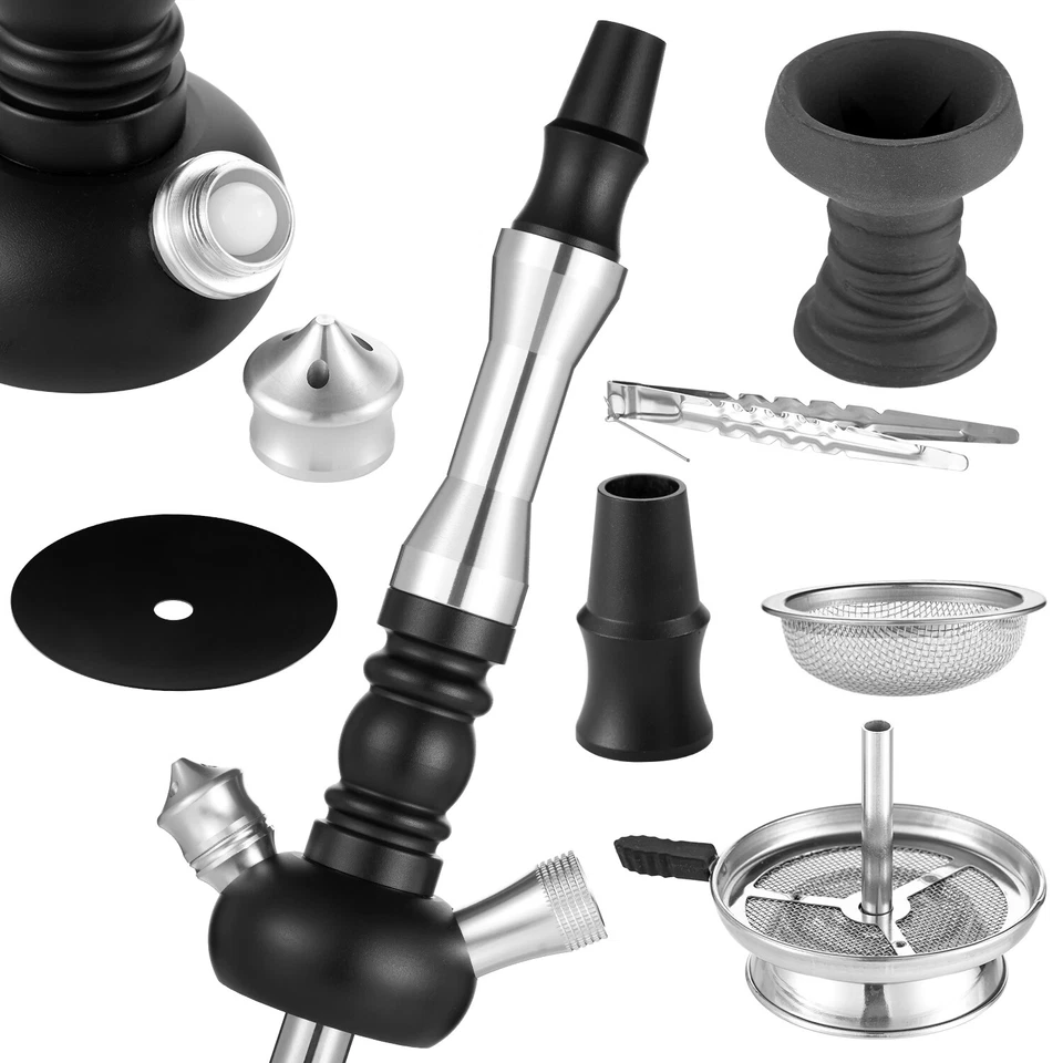 RMAN Shisha Set Wasserpfeife Kohleanzünder Elektroherd 50cm Hookah mit 1KG Kohle - Bild 2 von 4