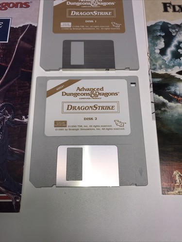 2 Commodore Amiga Dungeons And Dragons Games-with Books  - Picture 7 of 12