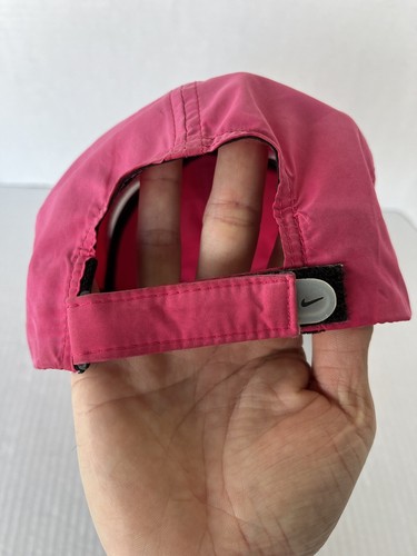 Nike Featherlight Tennis Dri-fit Running Hat Cap Pink Strapback Outdoor Workout - Picture 17 of 17