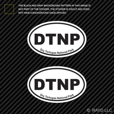 Pair of Dry Tortugas National Park Oval Sticker Decal Euro DTNP