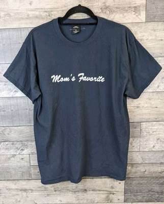 Urban Outfitters Spruch T-Shirt Mamas Favorit Gr. S Boxy Fit Navy Lustig Crew