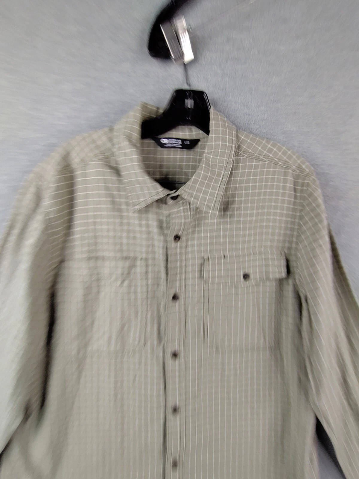 outdoor-research plaid hemp organic cotton gorp hiking shirt
