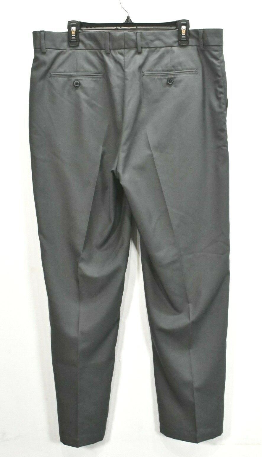 Greg Norman Mens Solid Flat Front Gray Business G… - image 2