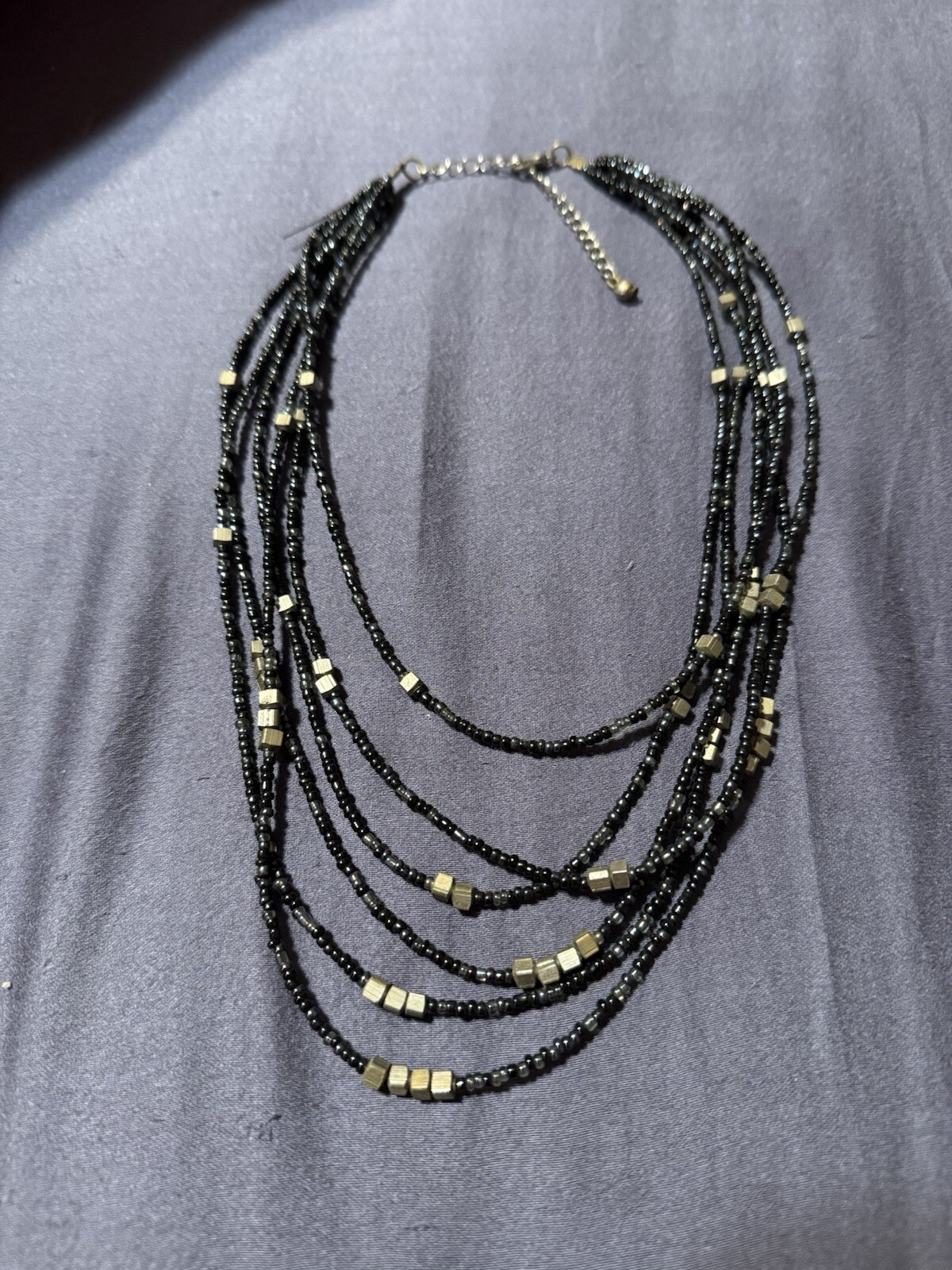 Multi Colors Changes layered beaded Necklace real… - image 1