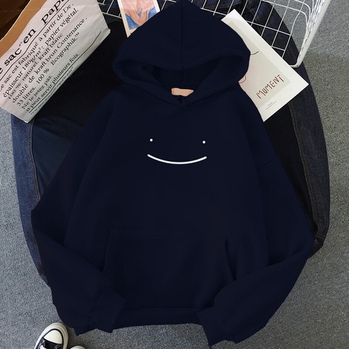 Women Hooded Sweatshirts Long Sleeve Hoodies Casual Fake Smile Print Ladies - Picture 3 of 34