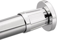 Pair of Moen 52-F Donner Adjustable Shower Rod Flange Set in Chrome Finish