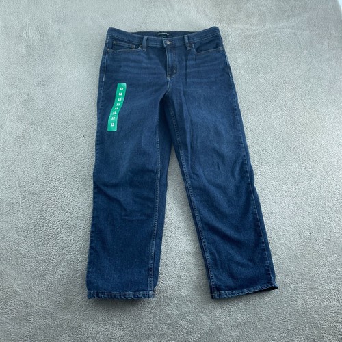 Calvin Klein dunkelblaue Damenjeans hoher Bund gerades Bein Gr. 12 neu mit Etikett 4908