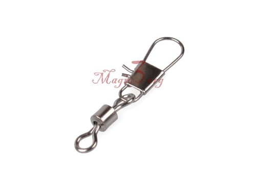 50Pcs Fishing Barrel Rolling Swivel With Interlock Snap 26Lb Lure Tackle Connect - Picture 3 of 4