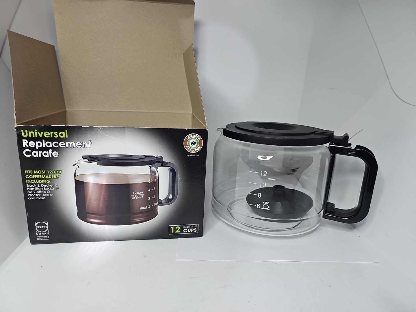 One All by Medelco 12-Cup Universal Replacement Coffee Carafe Model GL220 