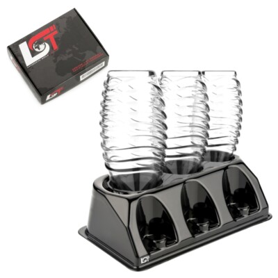3er Abtropfhalter Flaschen Ständer schwarz für SodaStream Aarke Emil Sodapop