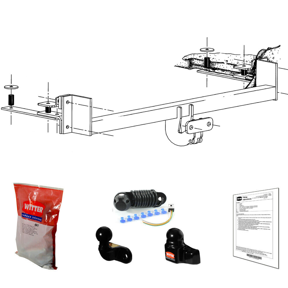 Witter Towbar for Honda Jazz 20022008 Flange Tow Bar eBay