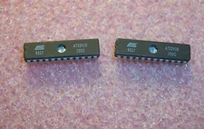 QTY (10) AT22V10-15DC ATMEL 24 PIN CERAMIC DIP PROGRAMMABLE LOGIC  REFURBISHED