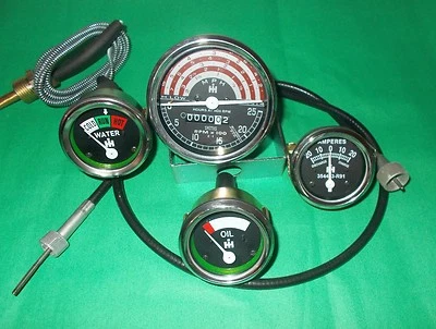 AFTER MARKET NEW IH B250,B275,B414,276,354,434,444 Tachometer+Temp+Oil Pressure+Ampere Gauge Kit