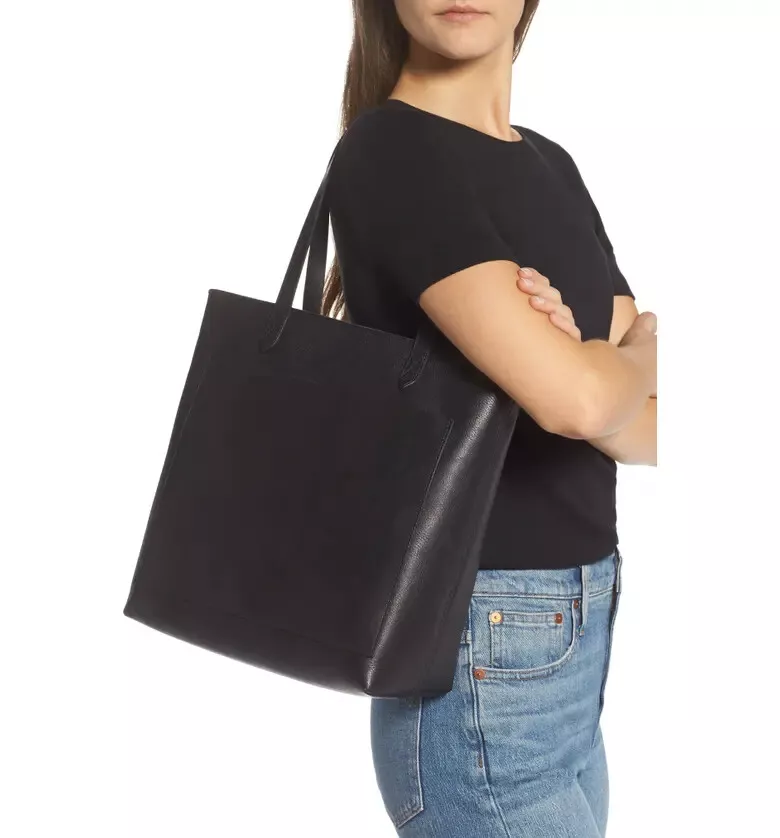 Madewell tote black top