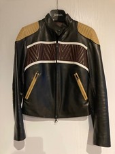 Jitrois Leather Jacket Biker Jacket Rare, Uk 6-8