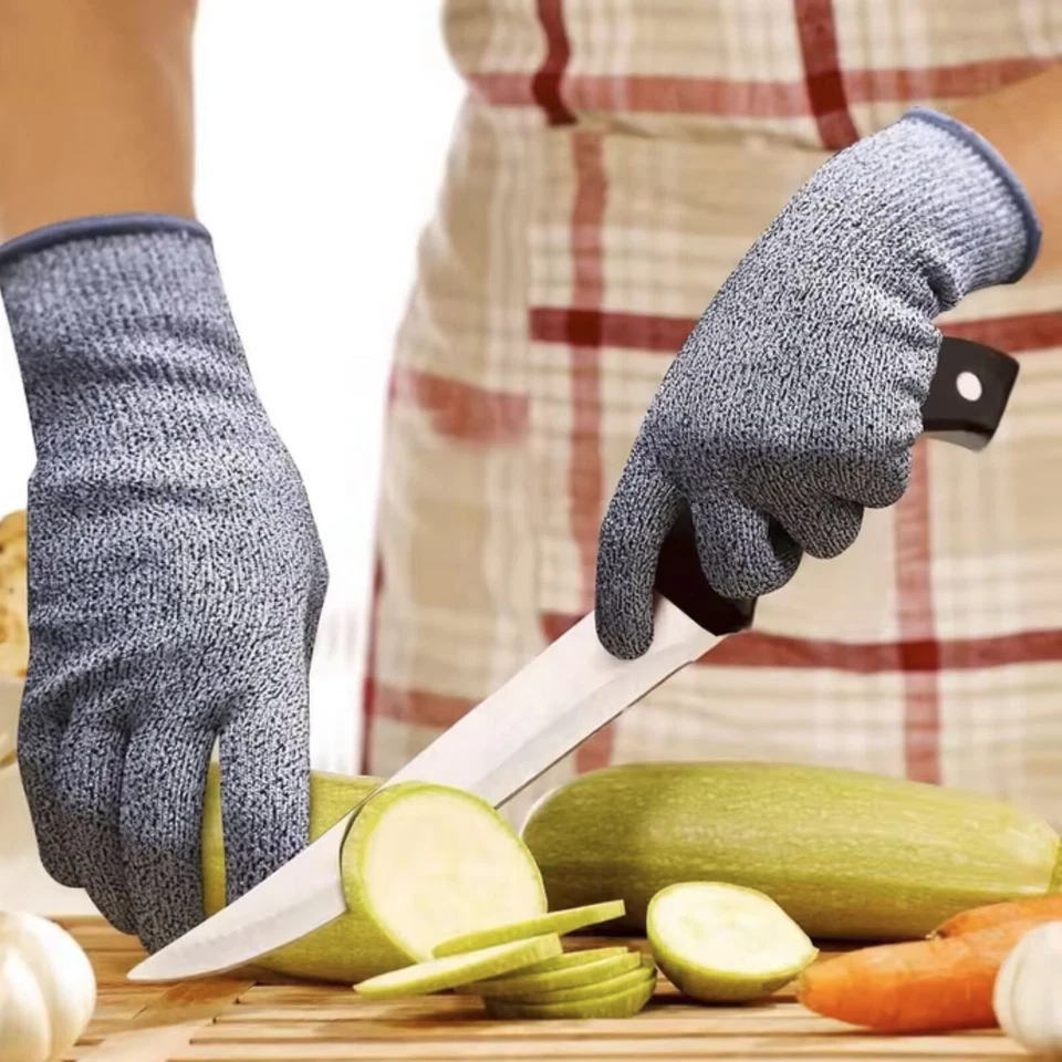 1 Paar Schnittfeste Schnittschutz Handschuhe für Metzger Küche Glas Arbeit  Neu - Bild 2 von 4
