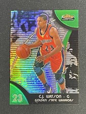 /149 2007 TOPPS FINEST GREEN REFRACTOR CJ Watson RC Rookie Warriors #90
