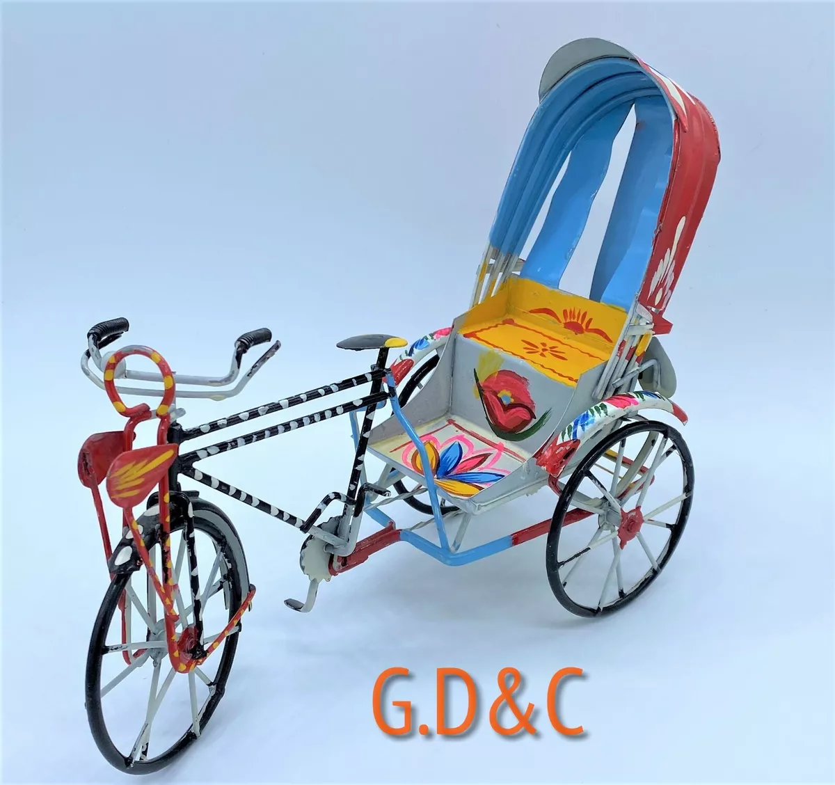 Rickshaw Bicycle Hand Made andamp; Painted Bike made in Bangladesh eBay