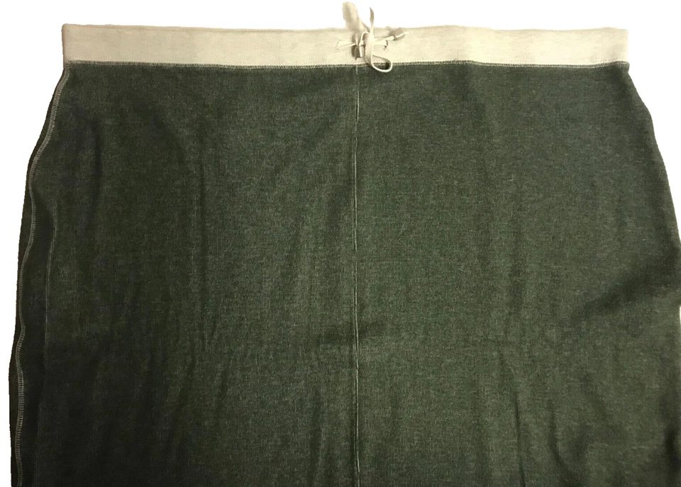 Falda Avenue 30/32 Verde Pull On Elástica Tejida Aberturas Laterales Cordón 54W x 33L Foto 3 de 4