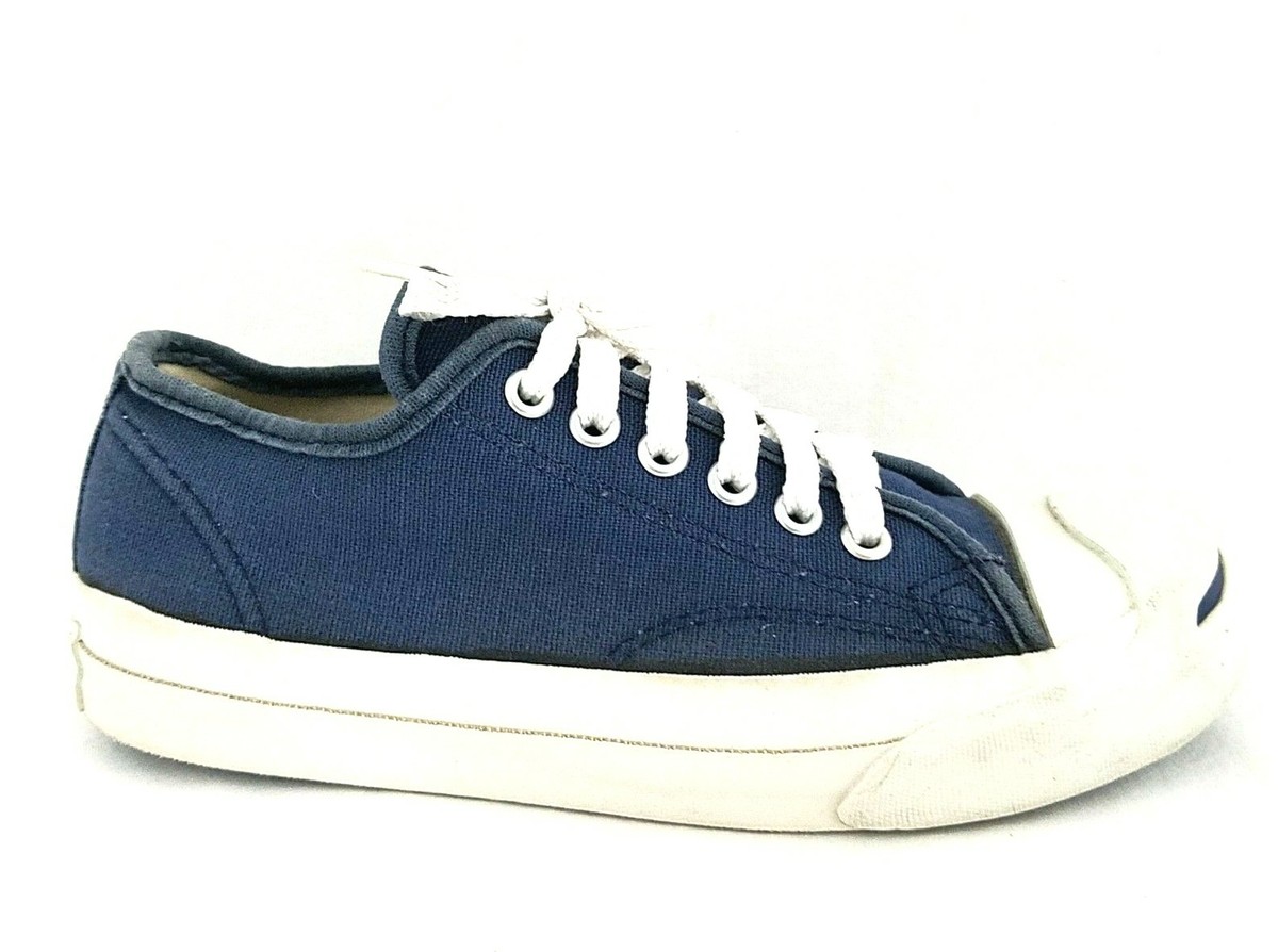 90s CONVERSE Jack Purcell ネイビー Vtg 90s CONVERSE JACK PURCELL Sneakers Blue USA MADE Men's 5