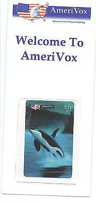 AmeriVox Collectible Whale-Themed Phone Card Series 1