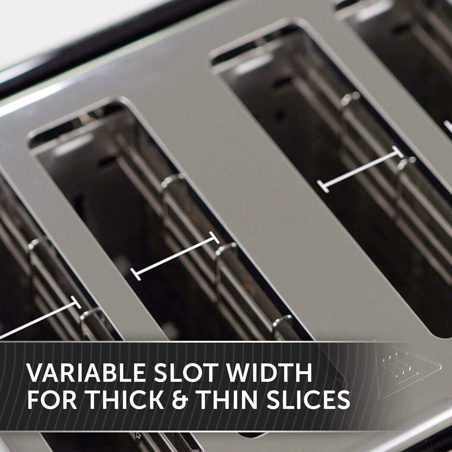 Breville Flow 4Slice Toaster with HighLift and Wide Slots, Black