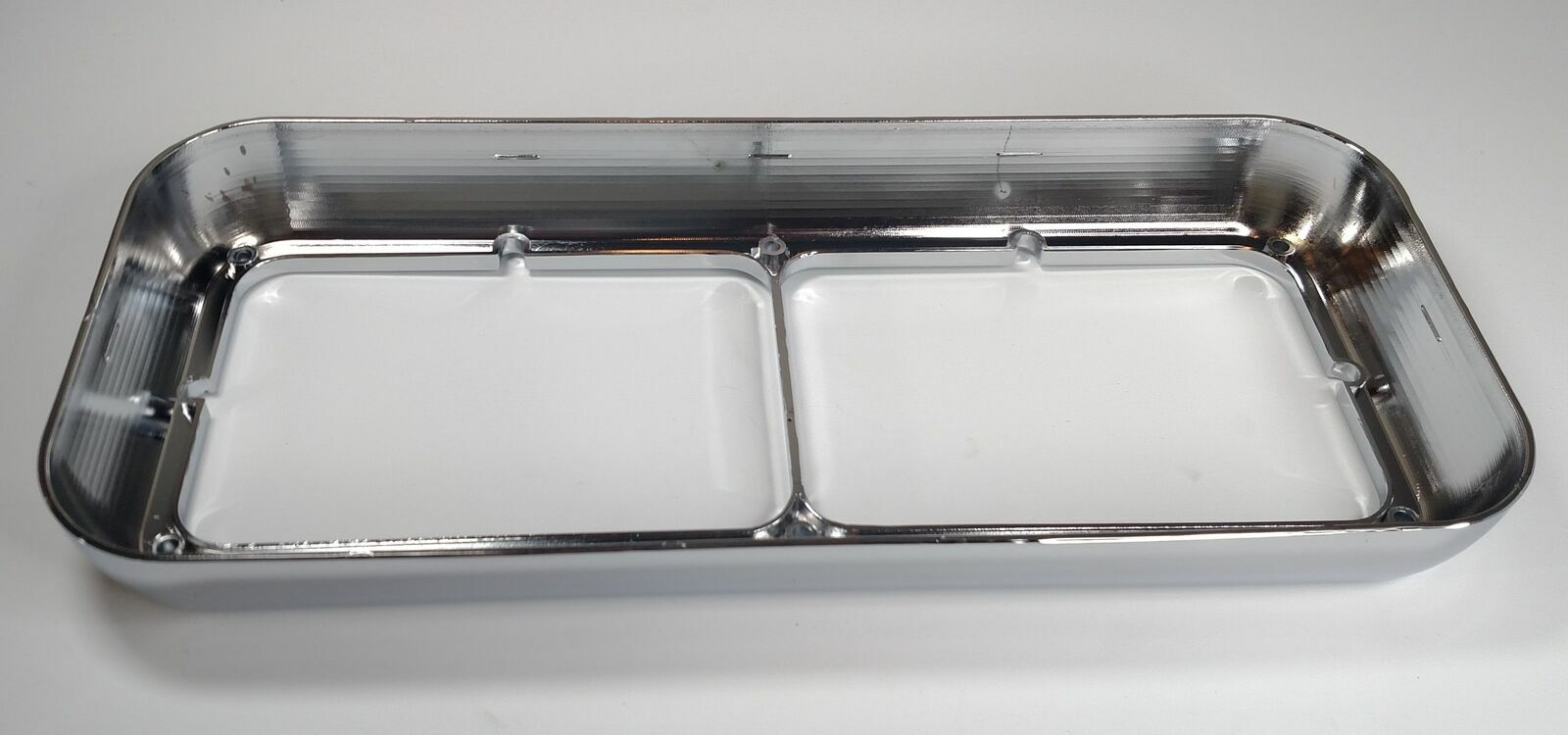 Dual Rectangular Headlight Bezel W/o Visor - Chrome - Foto 11