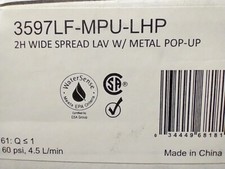 Delta 3597LF-MPU-LHP H295 Cassidy Cross Handle Widespread Bath Faucet Chrome