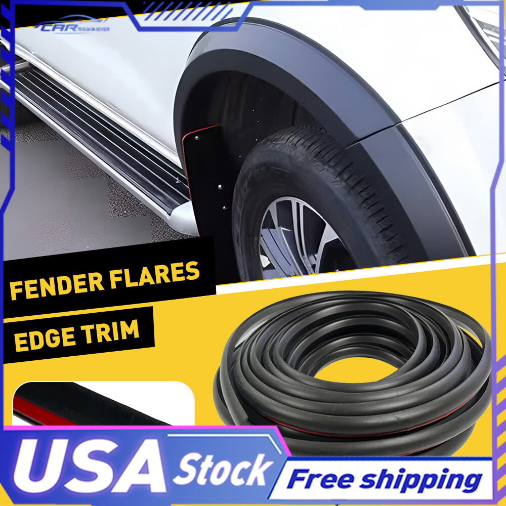 Universal 9m For Truck Wheel Car Wells Fender Flare Edge Trim Rubber Seal Strip