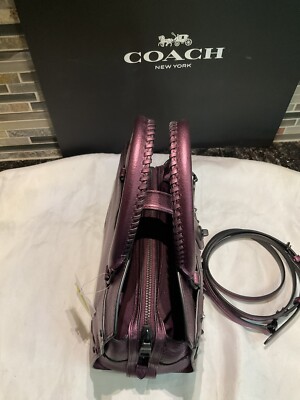 Coach Mercer Satchel 24 Star Rivets Metallic Mauve 59146 NWT | eBay Coach Mercer Satchel 24 Star Rivets Metallic Mauve 59146 NWT | eBay