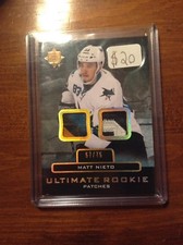13/14 Ultimate Rookie Patches Matt Nieto /75