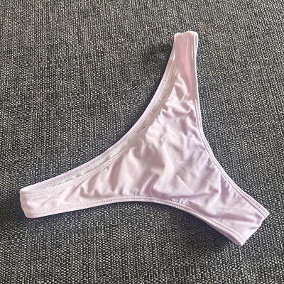 Bikinihose Größe Large Shein Flieder Tanga Hohes Bein Urlaub Bademode