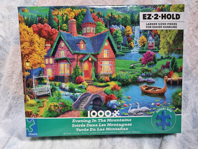 Ceaco 1000 Teile Puzzle Abend in den Bergen schwer zu finden