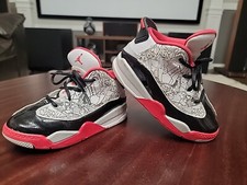 JORDAN DUB ZERO Size 9C TD WHITE / RED - BLACK TODDLER DV1358-160