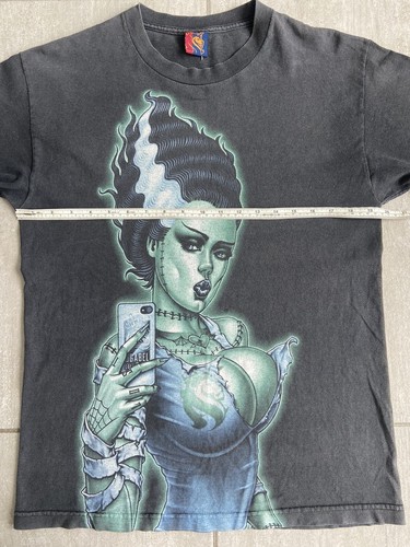 Abel Collection T Shirt Size M USA Made Double Sided Graphic Top Vintage Y2K - Picture 6 of 13
