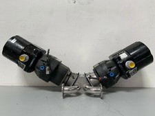 2 ITT Sherotec 3-way Stainless Steel Valve w/ Position Monitors & 2" Fittings