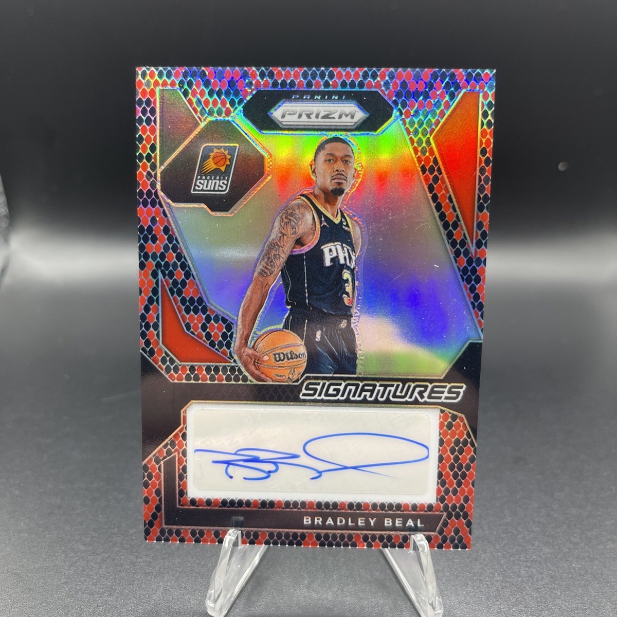 2023-24 Prism Bradley Beal Signatures Snakeskin Auto 1/15!! | eBay