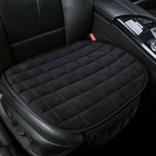 Car Black Front Seat Cover Plush Pad Mat Chair Non-slip Warm Cushion Accessories Car Black Front Seat Cover Plush Pad Mat Chair Non-slip Warm Cushion Accessories