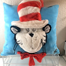 Dr. Seuss Cat in the Hat Plush Pillow Official Movie Merch 2003 Rare 