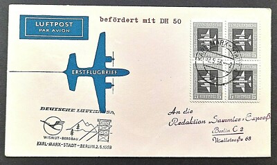 GERMANY GDR - FFC - 1958 - Karl-Marx-Stadt - Berlin