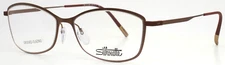 SILHOUETTE 5531 75 6040 Brown Womens Semi Cat Eye Eyeglasses 52-15-135 B:33
