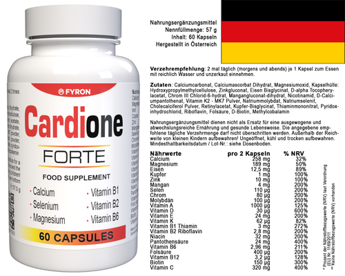 Cardione Forte  - 60 Kapseln - AT - Zdjęcie 4 z 16