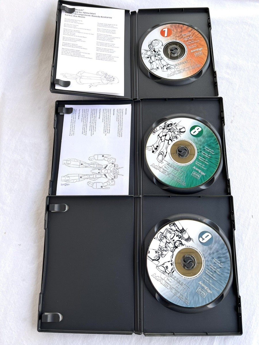 ♦︎ 【未開封】 FT PRIMADONNA DVD-BOX ANIMEIGO Super Dimension Fortress Macross DVD Box Set 1-9 w/Story