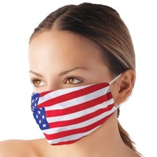 American Flag Theme Reusable Fabric Printed Washable Face Mask