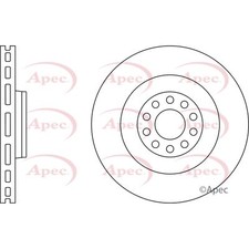 2x Brake Discs Vented For Maserati Levante 3.0 AWD Apec Red Rear 670031771